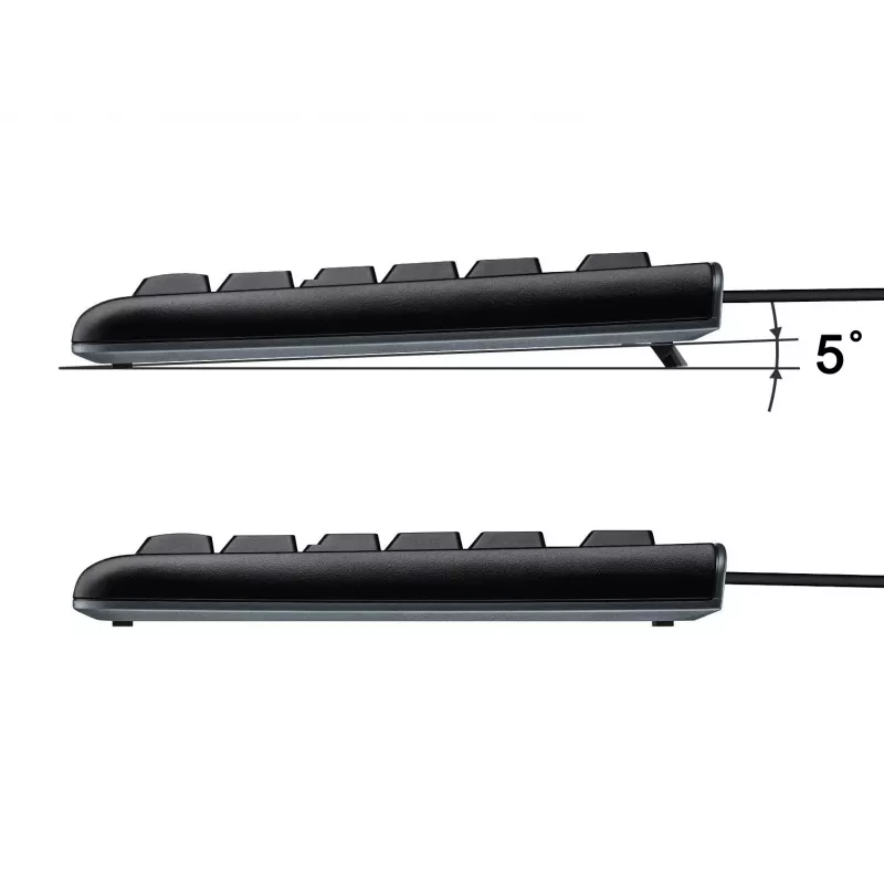 Equip kabelgebundene USB-Tastatur, US/Internationales Layout (QWERTY), Full-Size (100%), Kabelgebunden, USB, QWERTY, Schwarz