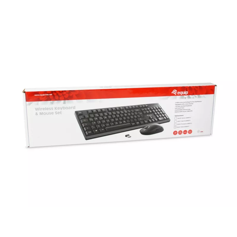 Equip Wireless Tastatur- & Maus-Set, ES-Layout