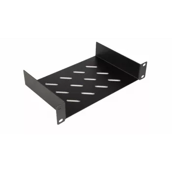 Equip Fixed Shelf 10', 1U, 150MM, Schwarz