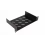 Equip Fixed Shelf 10', 1U, 150MM, Schwarz