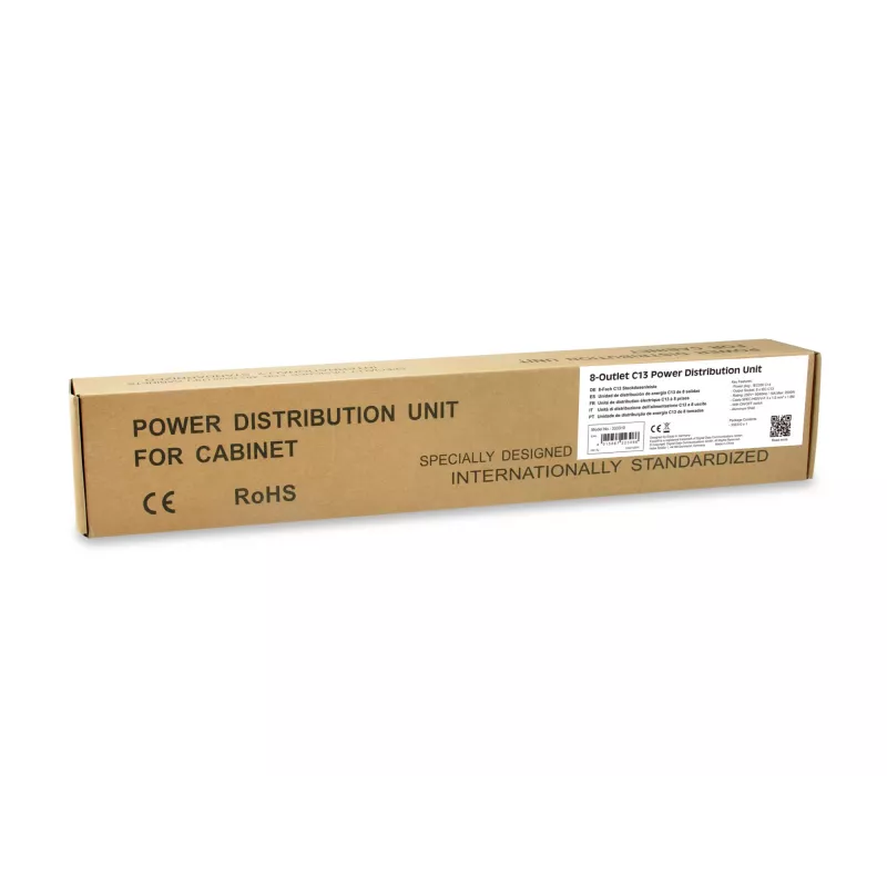Equip 333310 Power Distribution Unit (PDU) 8 AC-Ausgänge 1U schwarz