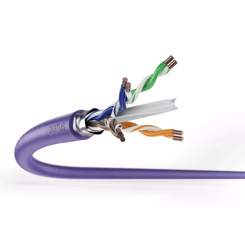 DIGITUS Installationskabel - CAT6 - F/UTP - AWG 23/1 - 305m - Lila