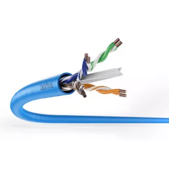 DIGITUS Installationskabel - CAT6a - U/UTP - AWG 23/1 - 305m - Hellblau