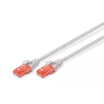 DIGITUS Patch Kabel - CAT6 - U/UTP - Snagless - Cu - 25m - Grau