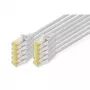 DIGITUS CAT6A S/FTP Patchkabel, 1 m, Grau, 10er-Pack