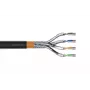 DIGITUS Installationskabel - Cat 7 - S/FTP - AWG 23/1 - 500 m - Schwarz