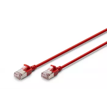 DIGITUS schlank Patchkabel - CAT6A - F-FTP - 30 cm - Rot