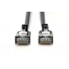 DIGITUS schlank Patchkabel - CAT6A - F-FTP - 2m - Schwarz
