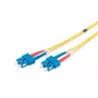 DIGITUS Glasfaser-Patchkabel, SC auf SC OS2, Singlemode 09/125 µm, Duplex, Länge 1 m