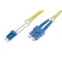DIGITUS DK-2932-10 LWL-Patchkabel, LC auf SC Singlemode OS2 9/125 µm, Duplex, 10 m