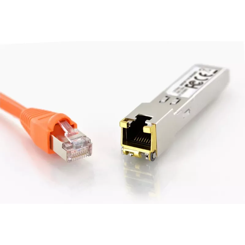 DIGITUS Mini GBIC Kupfer SFP Modul 10G 100m unterstützt 10G 5G 2.5G 1G Base-T