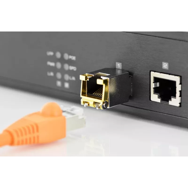 DIGITUS Mini GBIC Kupfer SFP Modul 10G 100m unterstützt 10G 5G 2.5G 1G Base-T