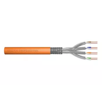 DIGITUS Installationskabel - Kat. 7 - S/FTP - AWG 23/1 - simplex - 1000 m - Orange