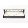 DIGITUS DN-91420 modulares Patchpanel, 12-Port, geschirmt, unbestückt, 1U, 10" (254 mm), schwarz RAL 9005