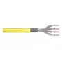 DIGITUS Installationskabel - Cat 7a - S/FTP - AWG 22/1 Simplex - 100 m - Gelb