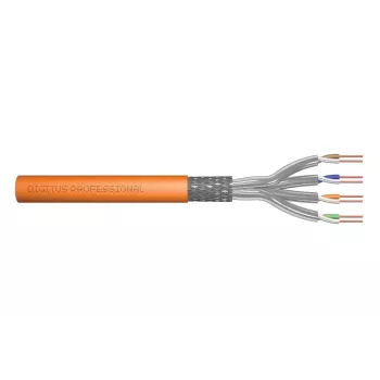DIGITUS Installationskabel - Cat 7 - S/FTP - AWG 23/1 Simplex - 1000 m - orange