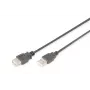 DIGITUS USB 2.0 Verlängerungskabel, Typ A Stecker/Buchse, 2m, USB 2.0 konform, Schwarz