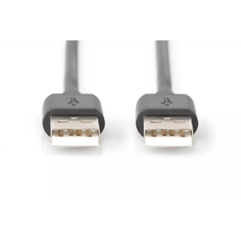DIGITUS USB 2.0 Verbindungskabel, Typ A M/M, 5m USB 2.0 konform Schwarz