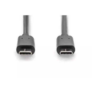 DIGITUS ASSMANN USB Type-C Verbindungskabel, Typ C auf C M/M, 3m High-Speed Schwarz