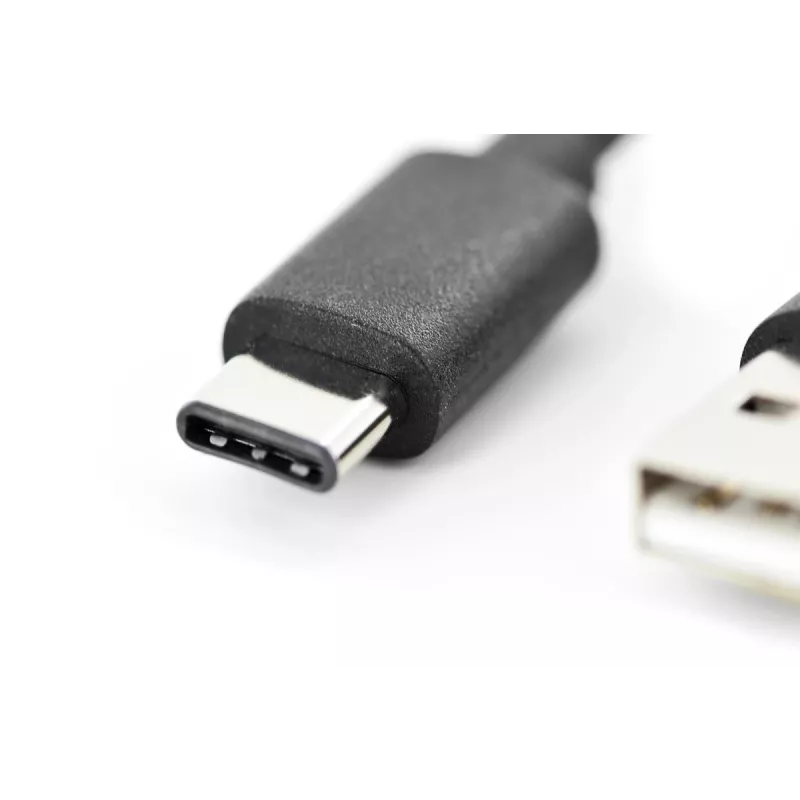 DIGITUS ASSMANN USB Typ-C Verbindungskabel, Typ-C auf A M/M, 2m 3A, 480MB, 2.0 Version, schwarz