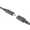 DIGITUS AK-300210-020-S USB-C Verlängerungskabel, USB 2.0, USB-C Stecker/Buchse, 3 A, 2 m, schwarz