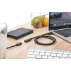 DIGITUS AK-300210-020-S USB-C Verlängerungskabel, USB 2.0, USB-C Stecker/Buchse, 3 A, 2 m, schwarz