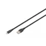 DIGITUS USB Silikon Ladekabel USB-A - Lightning USB 2.0 12W - 1m schwarz
