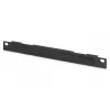 DIGITUS 10-Zoll-Kabelführungsplatte, 0,5HE, Kabelbürste, 22 x 254 x 12 mm, schwarz