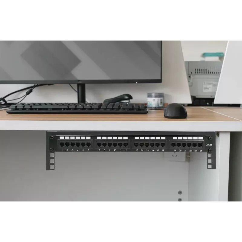 Digitus 19-Zoll Wandmontagehalterung 6U Schwarz