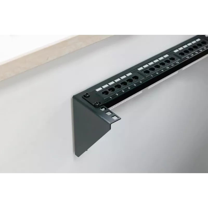 Digitus 19-Zoll Wandmontagehalterung 6U Schwarz