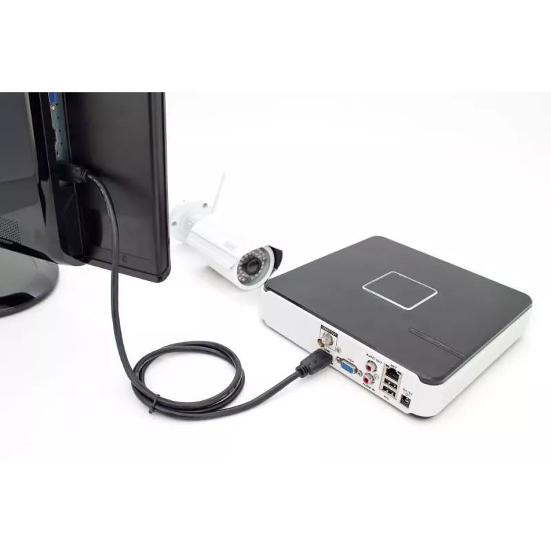 DIGITUS HDMI Premium High Speed Verbindungskabel, Typ A M/M, 2m mit Ethernet, Ultra HD 60p, schwarz
