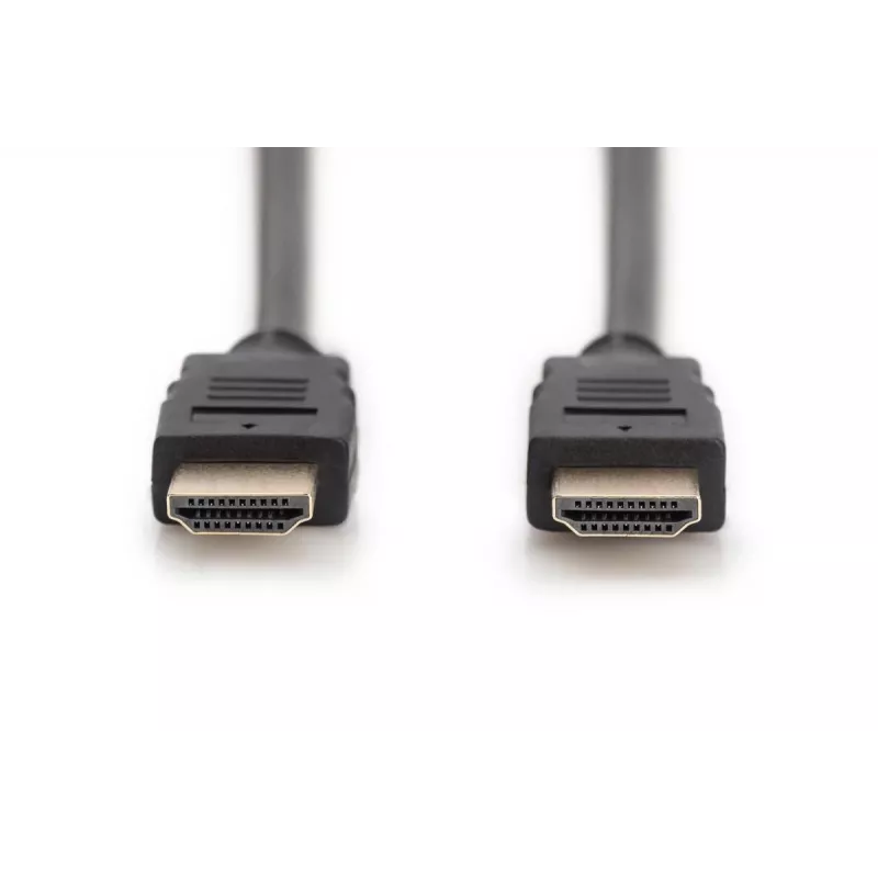DIGITUS HDMI Premium High Speed Verbindungskabel, Typ A M/M, 2m mit Ethernet, Ultra HD 60p, schwarz