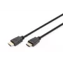 DIGITUS HDMI Premium High Speed Verbindungskabel, Typ A M/M, 1m mit Ethernet, Ultra HD 60p, schwarz