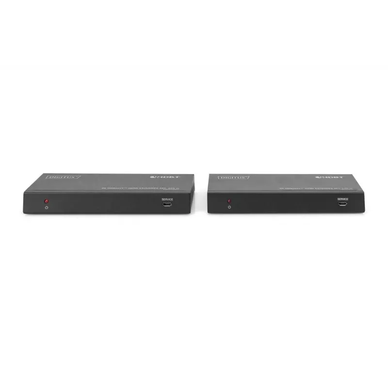 DIGITUS DS-55508 4K HDBaseT HDMI Extender Set, 150 m, 4K/60Hz, 18 Gbps, YUV 4:4:4, HDR, PoC, RS-232, IR