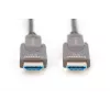 DIGITUS 4K – HDMI AOC Hybrid-Glasfaserkabel mit abnehmbarem Stecker, 30 m