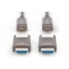 DIGITUS 4K – HDMI AOC Hybrid-Glasfaserkabel mit abnehmbarem Stecker, 30 m