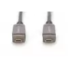 DIGITUS 4K - HDMI AOC Hybrid-Glasfaserkabel mit 15 m abnehmbarem Stecker