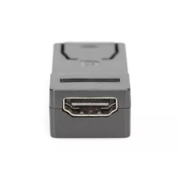 DIGITUS DisplayPort-Adapter, DP - HDMI Typ A M/W, mit Verriegelung, DP 1.1a, Full HD, CE schwarz