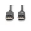 DIGITUS DisplayPort-Verbindungskabel, DP M/M, 2m mit Verriegelung, DP 1.2, Ultra HD 4K schwarz