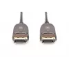 DIGITUS DisplayPort AOC Hybrid-Glasfaserverbindungskabel M/M UHD 8K@60Hz, CE, schwarz 10m
