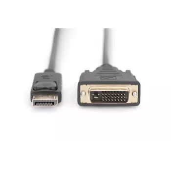 DIGITUS DP - DVI-D Kabel 3M schwarz DP - DVI mit Verriegelung DP 1.1a