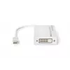 DIGITUS DB-340509-002-W Mini-DisplayPort-auf-DisplayPort/HDMI/DVI-Adapter, 1080p/60 Hz, 0,2 m, weiß