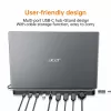 Acer 13-in-1 Type-C Minidock Wired USB 3.2 Gen 1 Schwarz