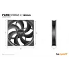 be quiet Pure Wings 3 120mm Computer-Gehäuselüfter 12 cm Schwarz 1 Stück