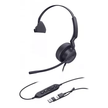 Yealink UH42 Mono Teams USB-C/A Headset, Kabelgebunden, Anrufe/Musik, 20 - 20000 Hz, 116 g, Headset, Schwarz