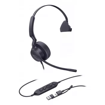 Yealink UH42 Mono UC USB-C/A Headset, Kabelgebunden, Anrufe/Musik, 20 - 20000 Hz, 116 g, Headset, Schwarz