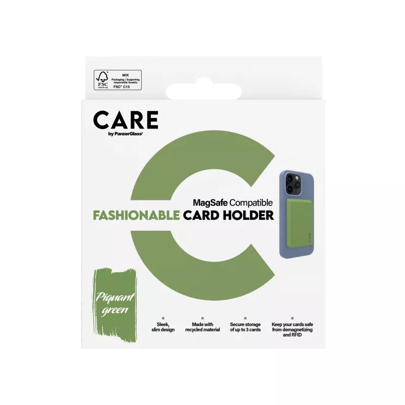 PanzerGlass CARE™ by ® Kartenhalter Grün iPhone, Hülle, Apple, Apple - iPhone, Grün