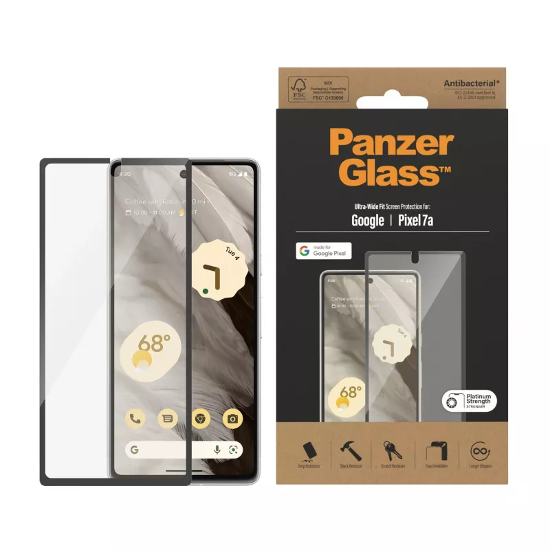 PanzerGlass® Displayschutz Google Pixel 7a | Ultra Wide Fit