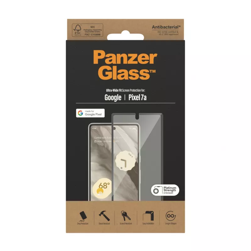 PanzerGlass® Displayschutz Google Pixel 7a | Ultra Wide Fit