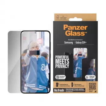 PanzerGlass ® Sichtschutz-Displayschutz Samsung Galaxy S24+ | Ultra-Wide Fit mit EasyAligner